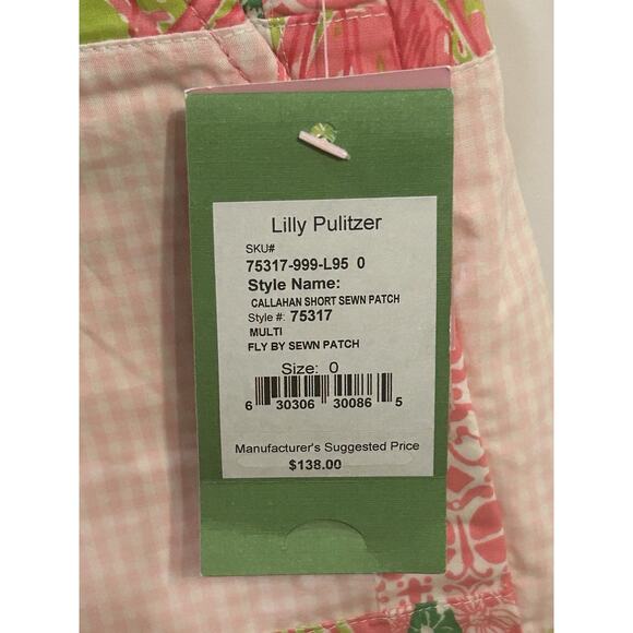 NWT Lilly Pulitzer Callahann Sewn Patch Shorts size 0 - Picture 6 of 8
